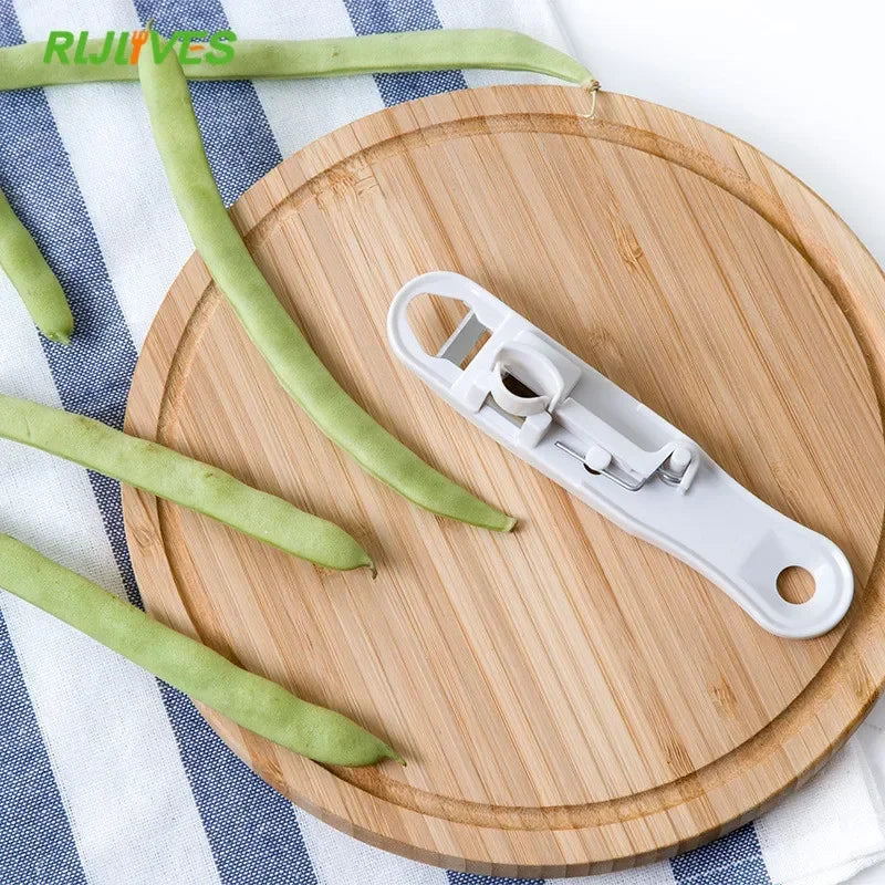 Bean Slicer Cutter Stringer Remover Peeler French Style Green Bean Vegetable Runner Slicer Cutter Stringer Remover Peeler