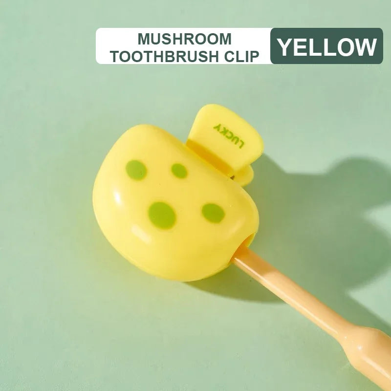 Portable Toothbrush Head Clip Household Dustproof Protective Cover Holder with Strong Spring for Travel