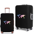 Portable Luggage Protective Cover Travel Pattern Travel Suitcase Cover Elastic Dust Cases for 18 To 28 Inch Travel Trunk Cover