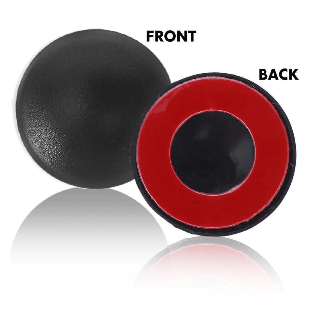 12Pcs Door Screw Covers Black Plastic Self-Adhesive Screw Protection Caps for Car Interior Decoration Auto Modification