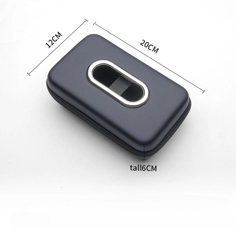 Car Mounted Tissue Box Drawer Box Creative Car Armrest Box Backrest Hanging Multifunctional Sun Visor Four-color Tissue Bag