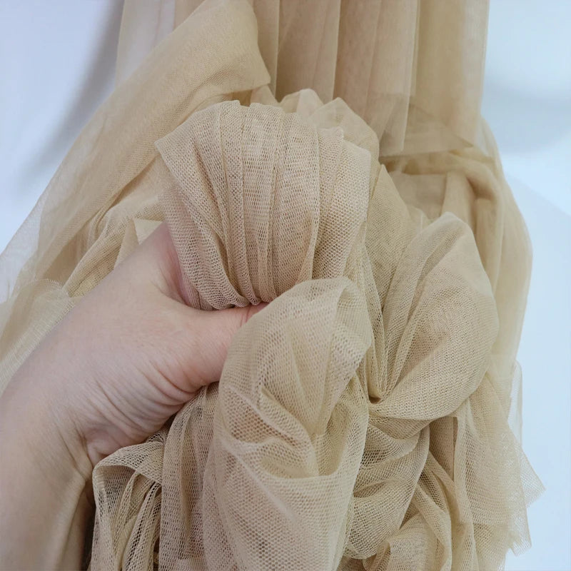 Burnt Orange Soft Tulle Fabric - Wedding Decor Curtains, Chair Covers, Tutu Skirts & DIY Crafting Mesh Material