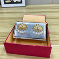 Luxury Designer Clutch Evening Bag Female High Quality Eye Motif Pearl Tassel Crystal Chain-Link Accents Elegant Shoulder Bag