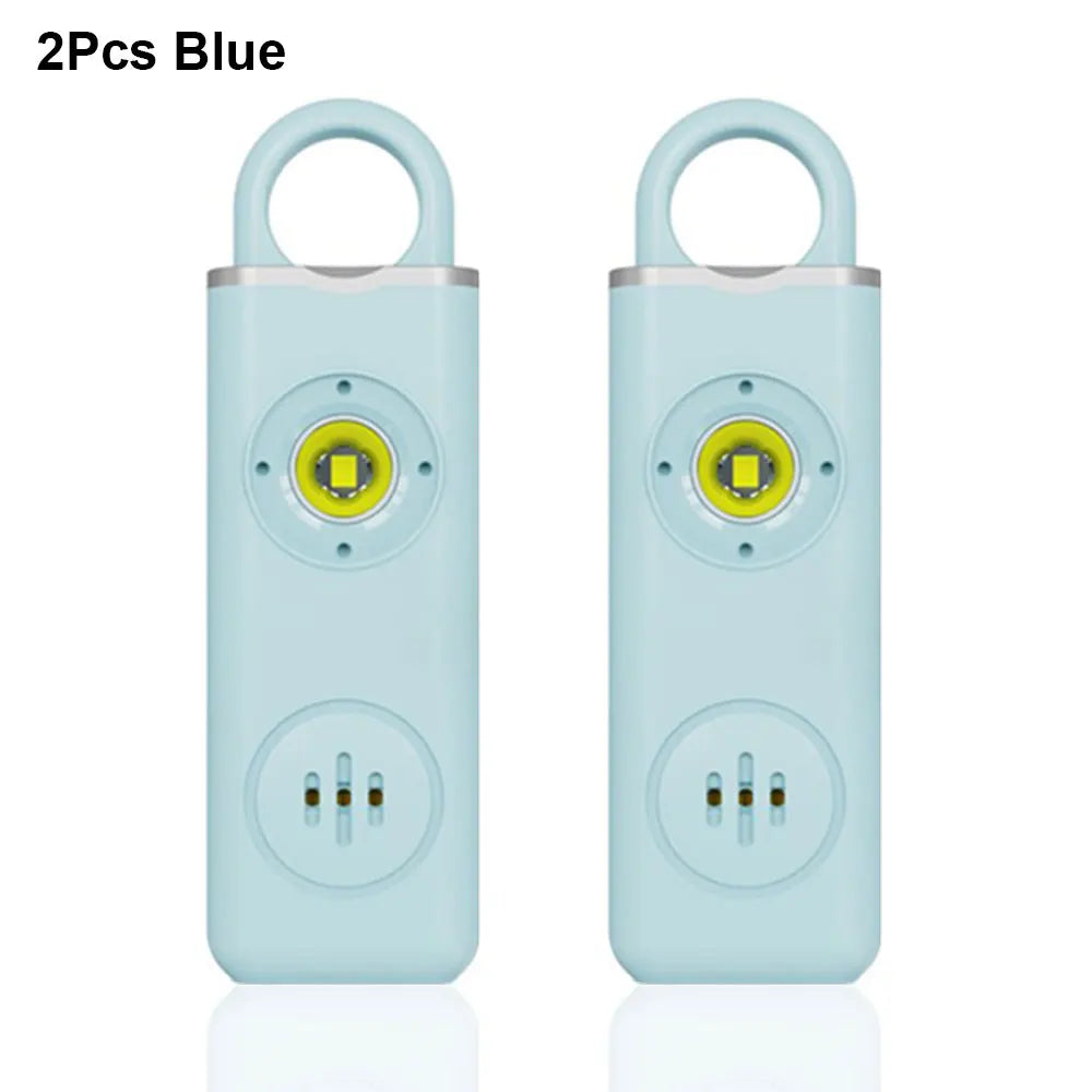 Awapow Personal Defense Alarm 130dB With LED Light Rechargeable Self Defense Woman Safety Alarm Key Chain Emergency Anti-Attack
