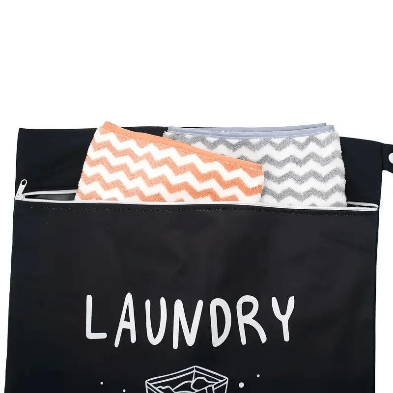 Travel laundry bag washable dirty clothes bag, travel wet and dry bag, swimsuit gym workout bag suitable for gym clothes washing