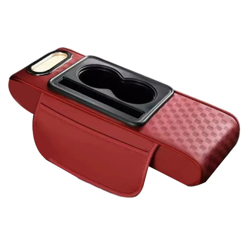 Universal Car Armrest Box Mat Storage Bag Car Tissue Box Central Elbow Heightening Pad Multi-function Car Interior Storage Box