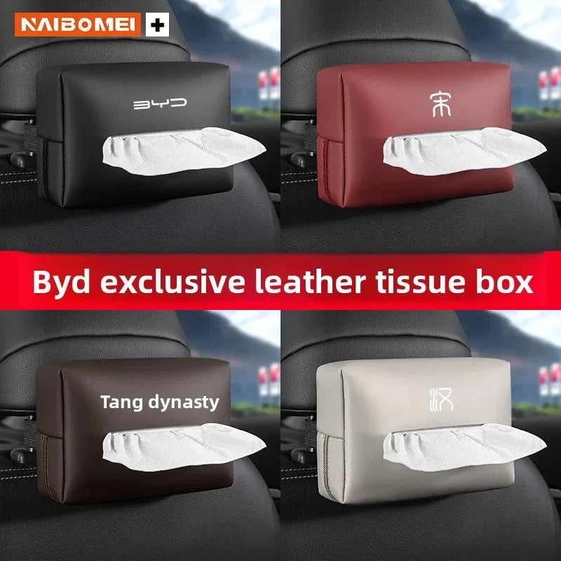 Anti-Scratch Car Armrest Tissue Box for BYD Seal Dolphin Yuan Plus Seal U Frigate 07 Tang EV Han EV Song Pro Auto Accessories