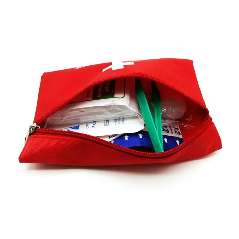 13-Piece All-in-One First Aid Kit Portable Compact Survival Kit for Outdoor Wilderness Travel with Complete Wound Care Supplies