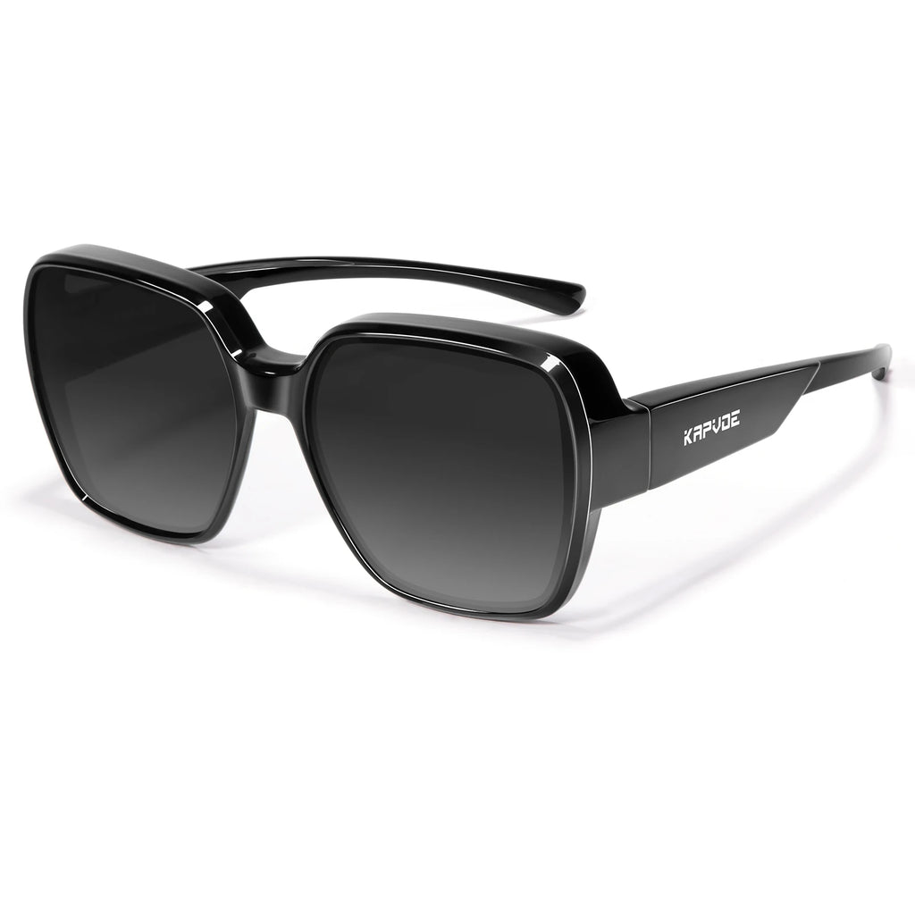 Kapvoe Fitover Sunglasses Polarized Oversized Driving Shades Square Over Sunglasses Men Cycling Glasses Fishing Bicycle Goggles
