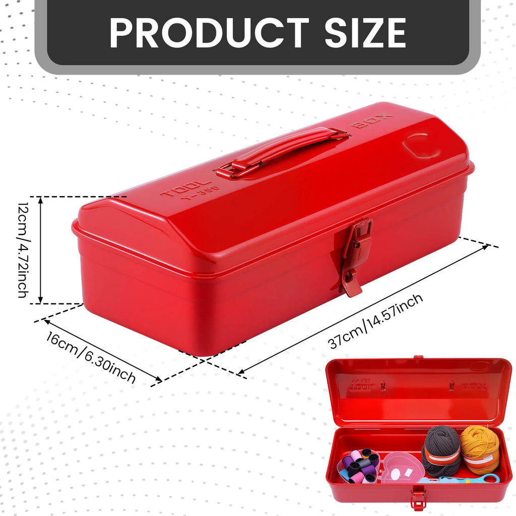 Hardware Tools Box Iron Tool Box Organizer Portable Metal Combination Suitcase Electrician Carpenter Electric Drill Storage Box