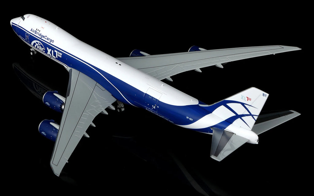 B632602 Alloy Collectible Plane Gift HX Models 1:400 Air Bridge Cargo Boeing B747-8F Diecast Aircraft Jet Model VP-BBY