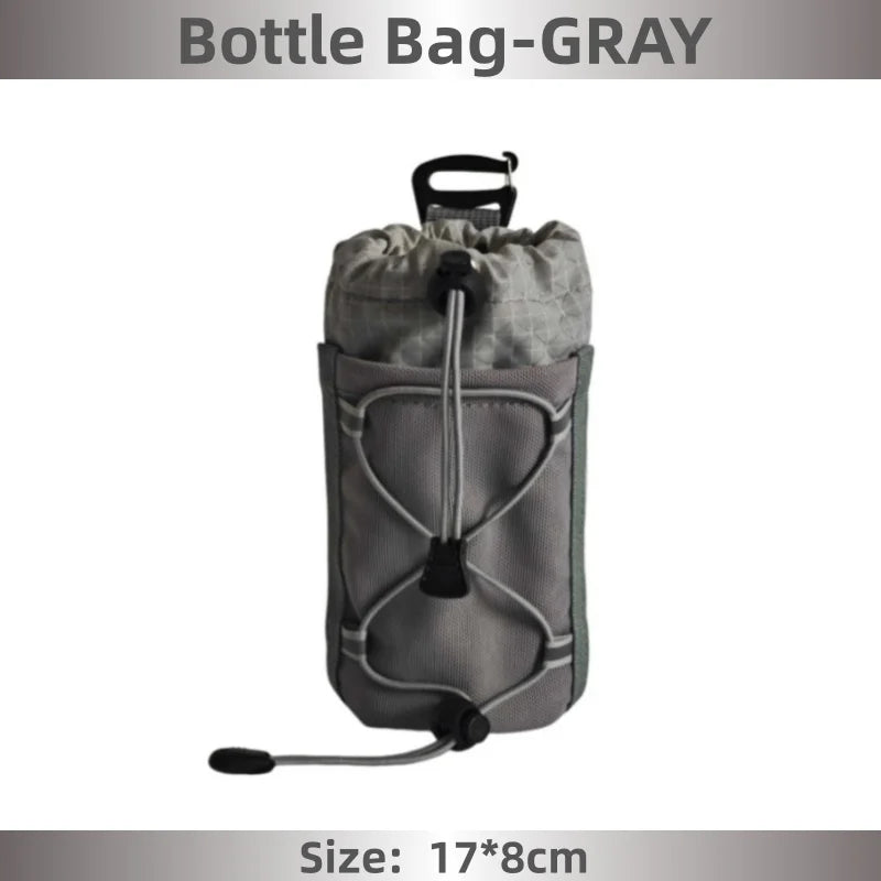 Outdoor Backpack Attachment Storage Bag Nylon Ultralight Portable Phone Bottle Pouch for Mountaineering Hiking Travel Gear