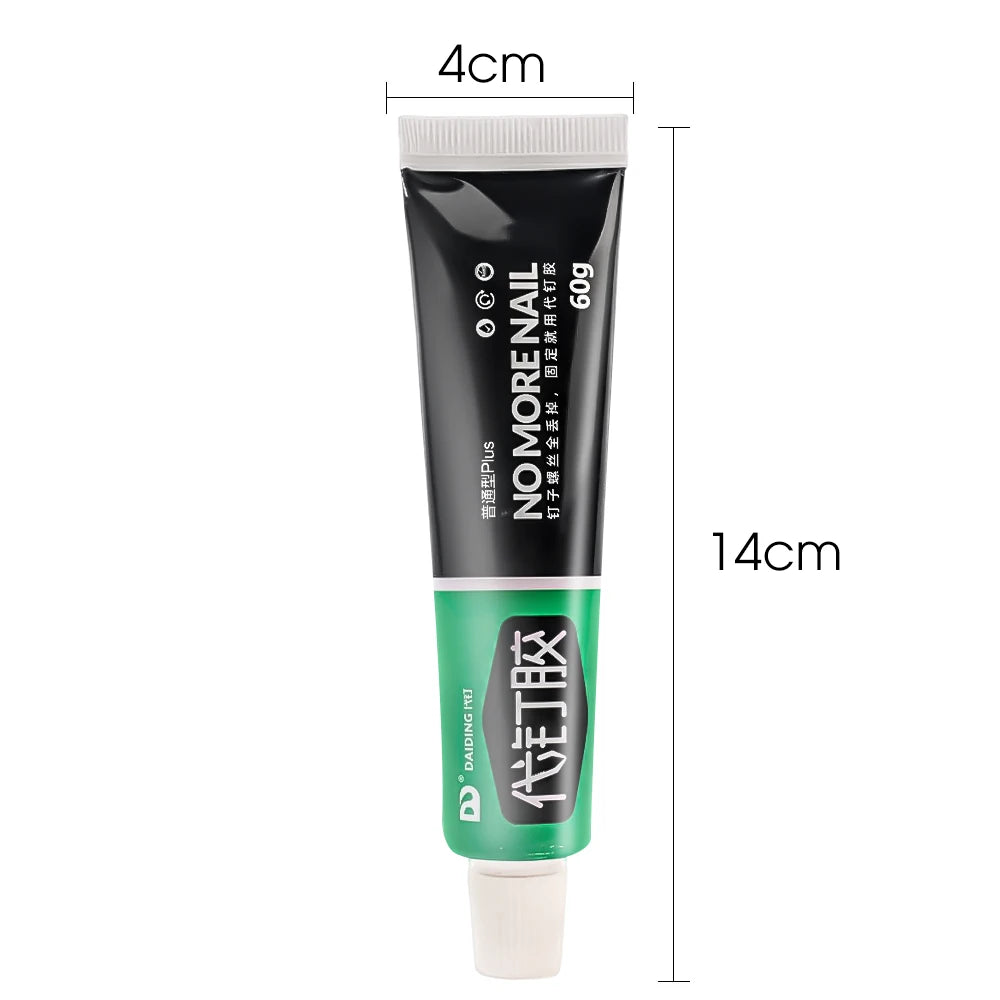 60g All-purpose Sealant Glue Quick Drying Ultra-Strong Fix Sealer Nail-free Adhesive Glass Tile Metal Ceramic Universal Bonding