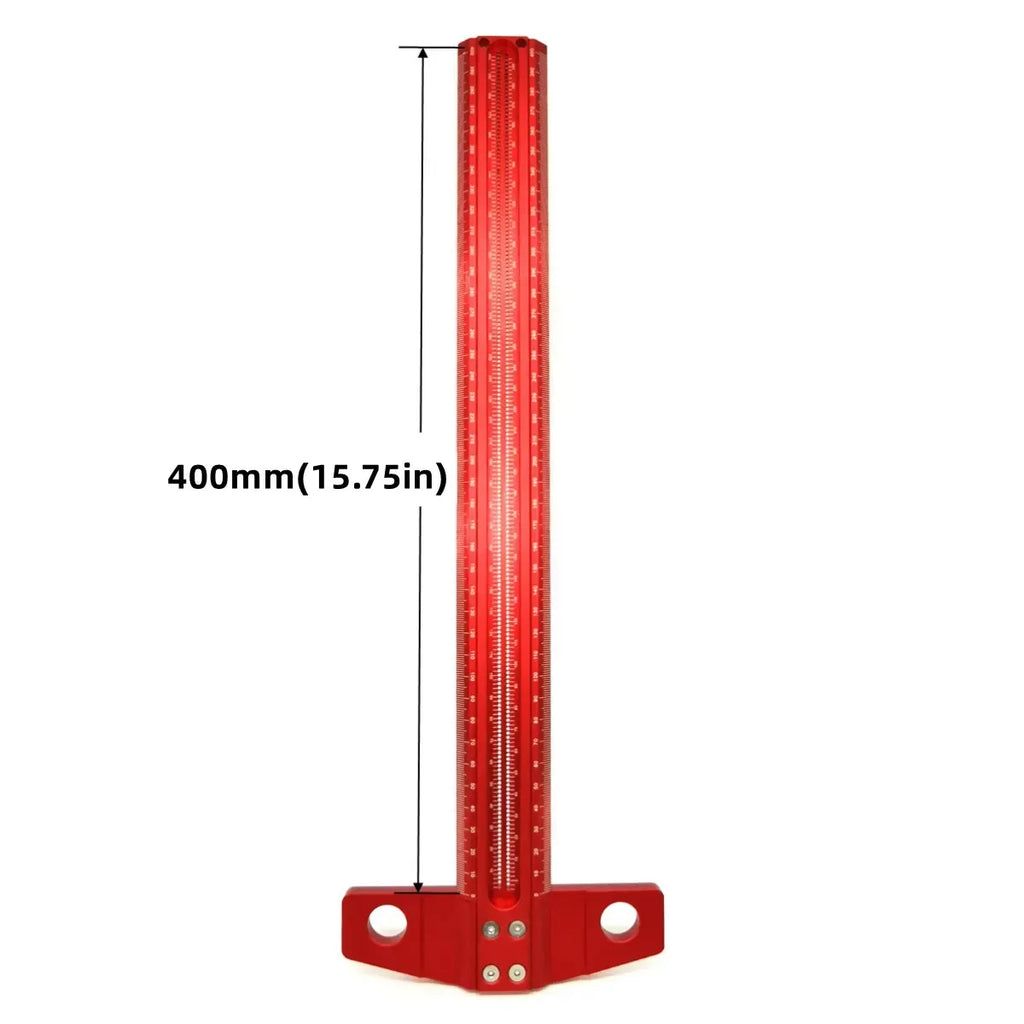 Multifunctional ruler cross hole marking Woodworking marking T-shaped ruler 90 degree line planning tool hole ruler