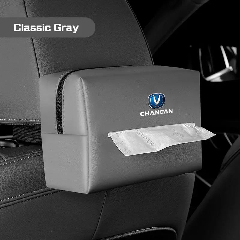 Easy Install Car Sun Visor Tissue Box for Changan CS55 PLUS CS75 PLUS CS35 ALSVIN S07 S05 PLUS MAX UNI-V UNI-K Auto Accessories