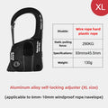 Aluminum Alloy Tent Rope Tensioner Rustproof Strong Load-Bearing Quick Fix Buckle Cord Adjuster for Camping Tent Accessories