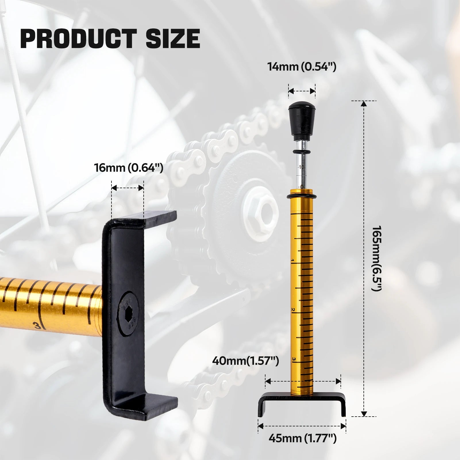 10 Lb Belt Tension In Gauge Belt Gauge Tool Adjustable Motorcycle Belt Tension Tool For Accurate Motorcycle Setting EM1101