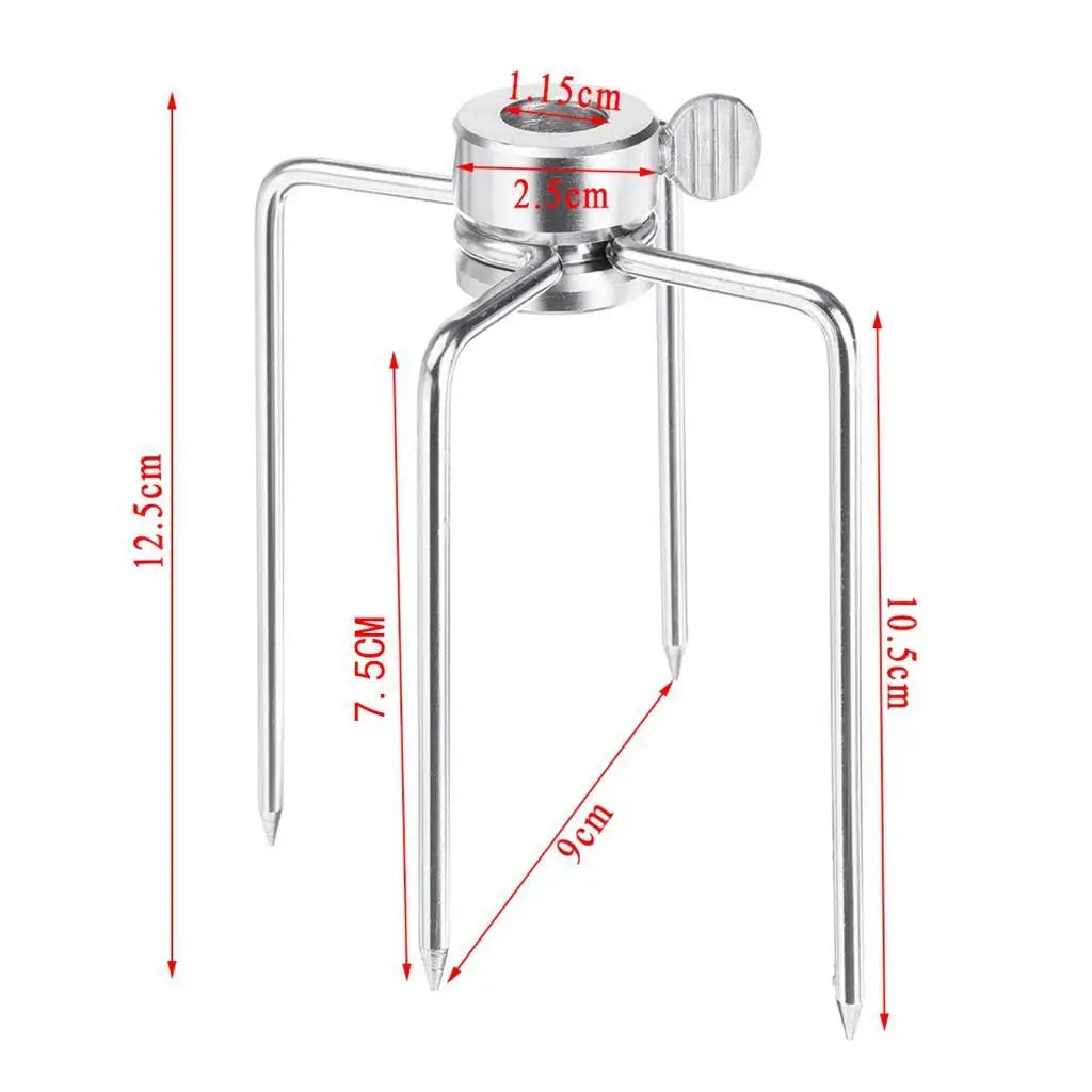 Heavy Duty Barbecue Utensils Set Stainless Steel Rotisserie Forks for Grilling Steak Beef Chicken on Charcoal Grill
