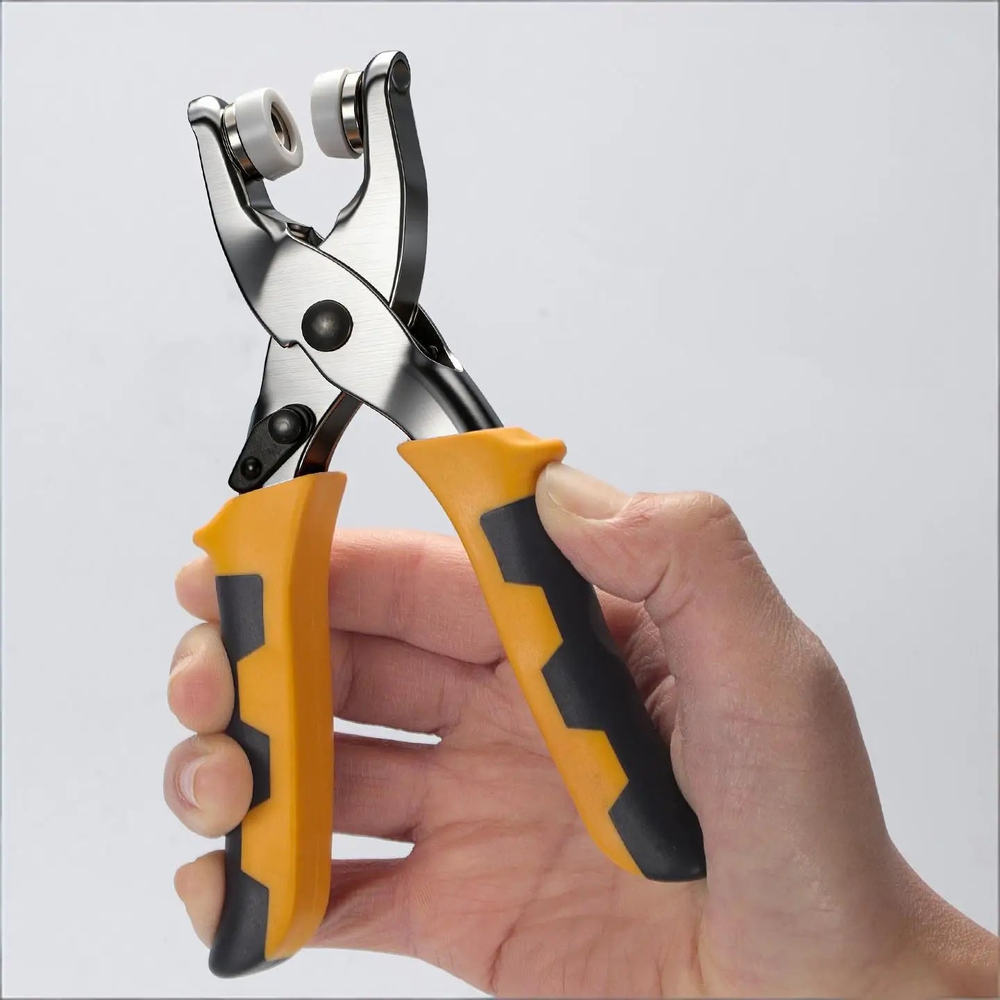 Leather Punch Eyelet Tool Belt Hole Punch Pliers, Hole Puncher Eyelet and Snap Setting Pliers Great for Crafts, DIY, Dog Collars