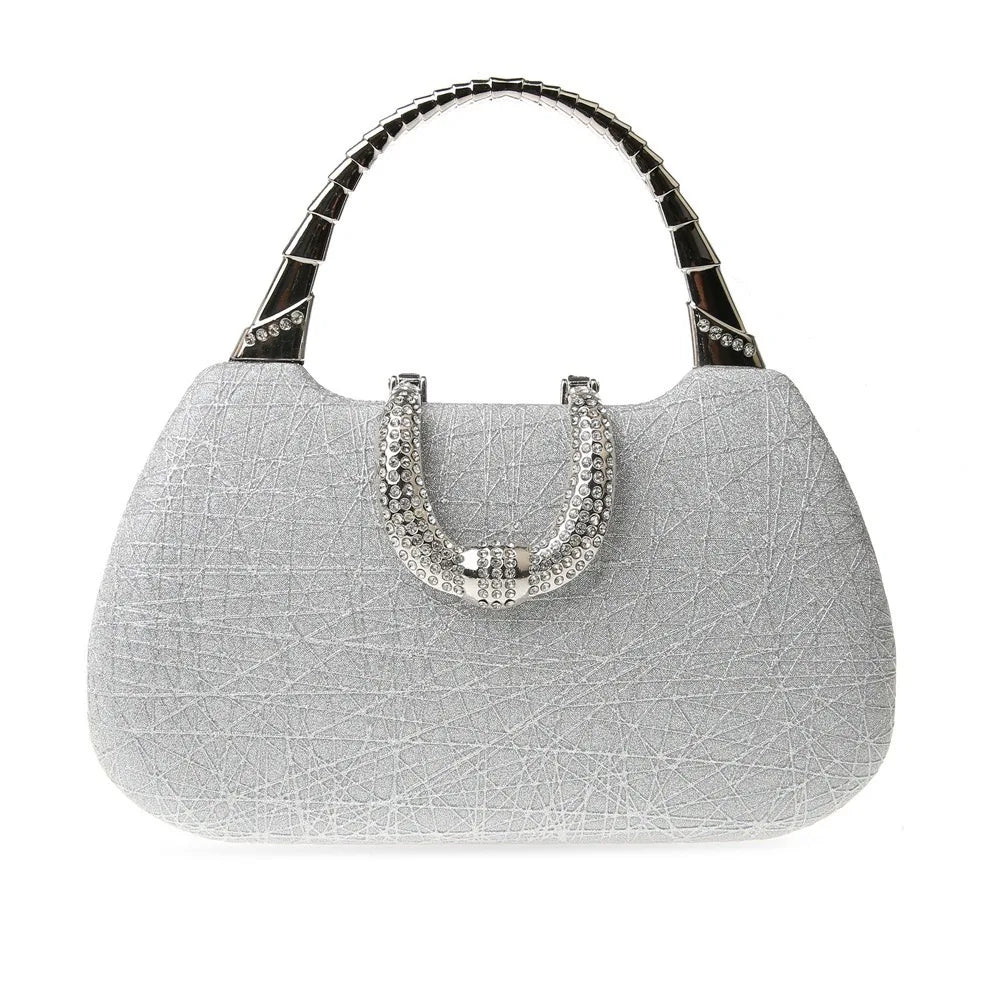 Pearl Rhinestone Evening Bag Luxury Diamond Crossbody Single Shoulder Purse Elegant Bridesmaid Party Handbag Shiny Fashion Tote
