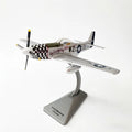1/72 Scale WWII U.S. P51D Mustang Fighter Plane P-51D P51 Silver Diecast Finished Military Plane Model Collection Ornament Gift
