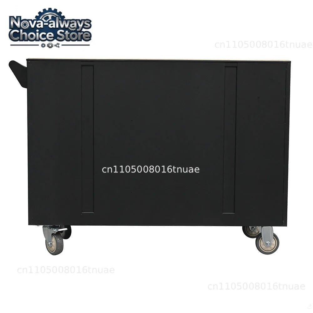 Heavy 12-Drawer Rolling Tool Cabinet Full Repair Kit for Efficient Garage Shop Storage