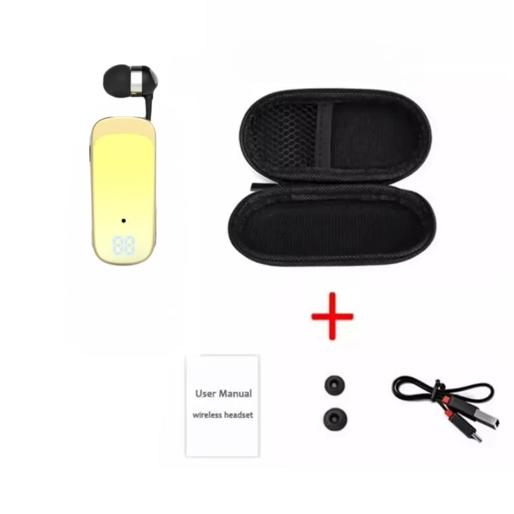 K65 PK K55 F920 Pro Lavalier Business Bluetooth 5.2 Headphone 20H Music LED Digital Display Noice Cancelling Wireless Earphones