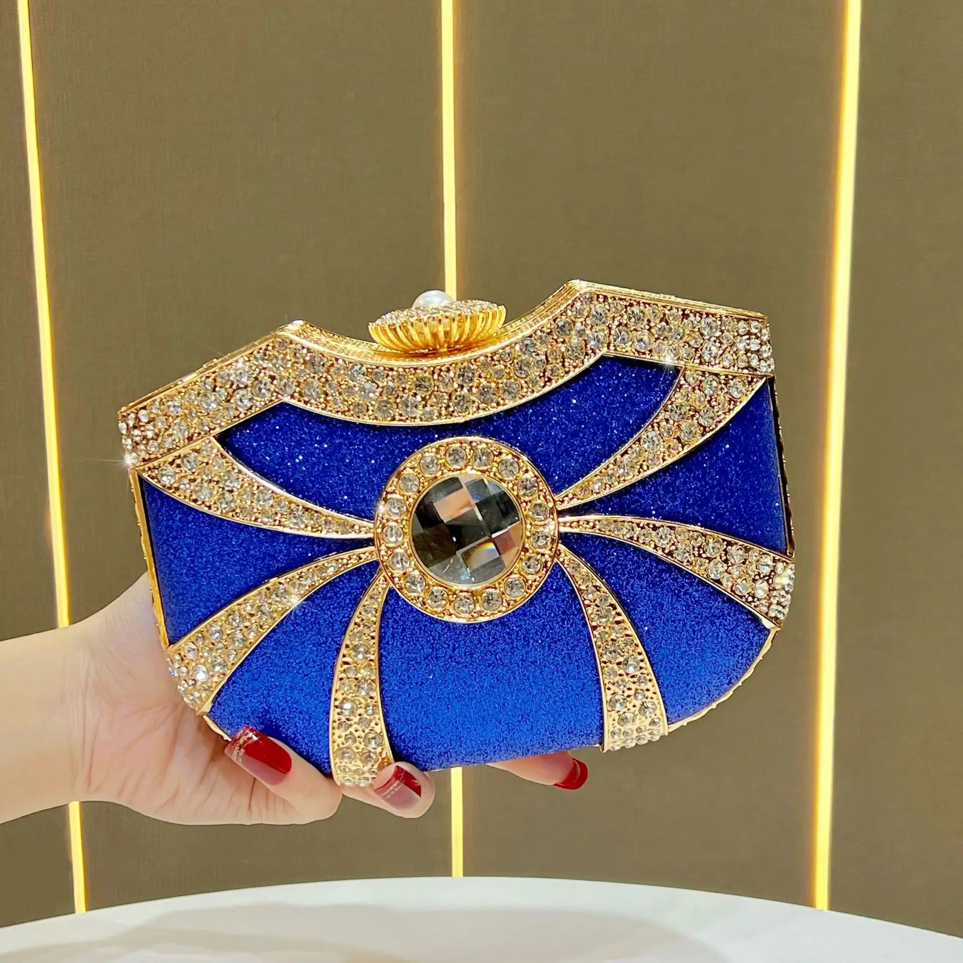 Women's dinner bag High-end temperament handbag Fashion handbag Crossbody bag Diamond dinner bag