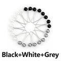2-48PCS Anti Slip Brooch Headscarf Shawl Scarf Lady Muslim Fixed Pins Scarf Hijab Clips Pearl Brooch for Women Scarf Accessories