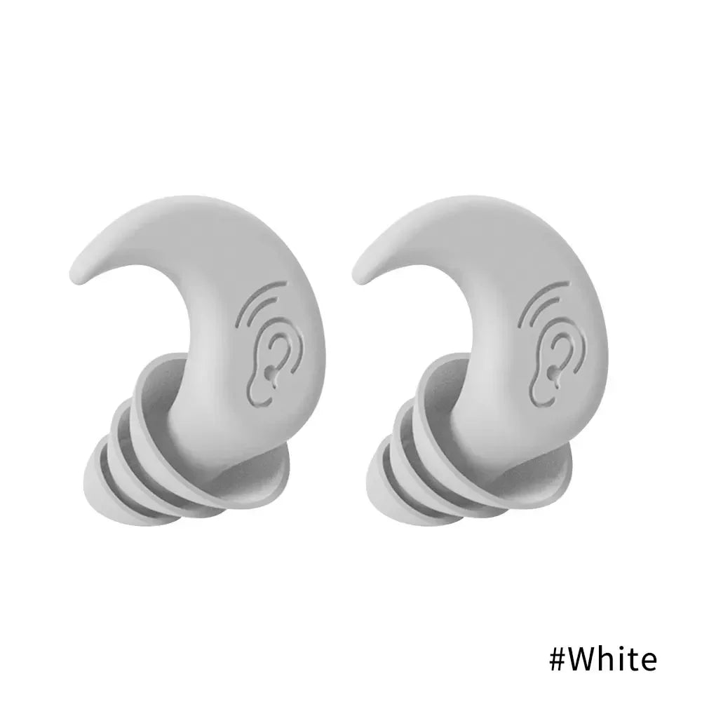 Soundproof Noise Reduction Ear Plugs Sleep Professional Silicone Waterproof Ears Earplug Anti-Noise Soft Sponge Sleeping Earplug