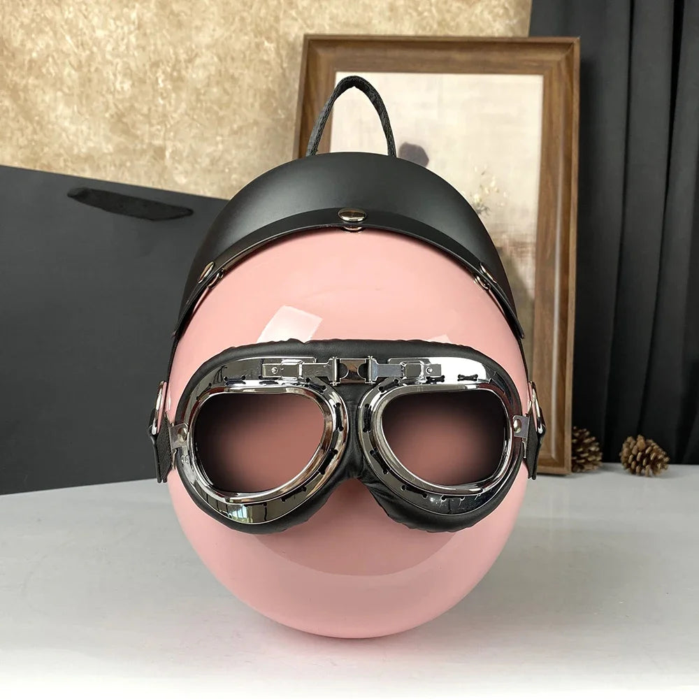 Fashionable Single Shoulder Crossbody Women's Bag, Creative Personality, Funny Helmet Bag, Streetwear Style Bag, Round Backpack
