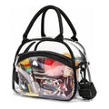Zipper Transparent Crossbody Bag Waterproof Large Capacity Clear Shoulder Bag with Adjustable Strap Pvc Storage Bag