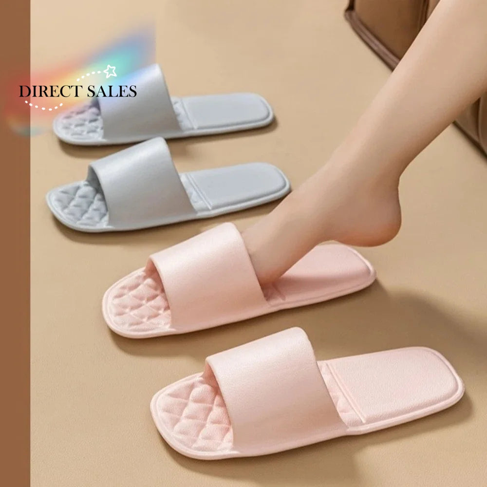 EVA Portable Folding Slippers Soft Soles Anti-Slip Foldable Travel Slippers Odor-resistant with Cushioned Sole
