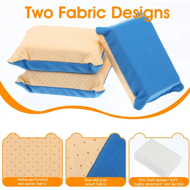 Car Cleaning Sponge Block Car Window Defogger Sponge Windshield Cleaner Glass Universal Cleaning Tool