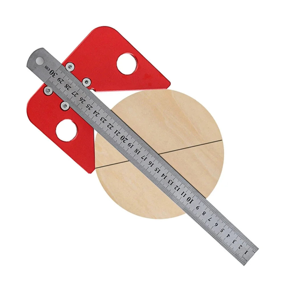 Woodworking Center Scribe 45/90 Degree Angle Line Gauge Wood Ruled Carpenter Marking Ruler Center Finder Line Gauge