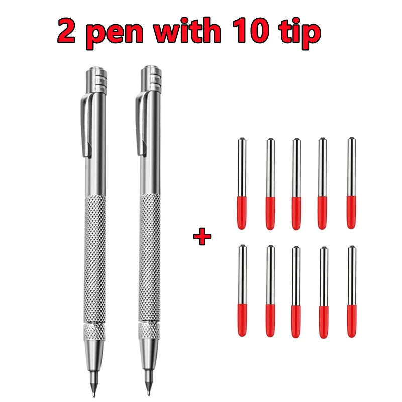 New Alloy Scribe Pen Carbide Scriber Pen Metal Wood Glass Tile Cutting Marker Pencil Metalworking Woodworking Hand Tools Kits