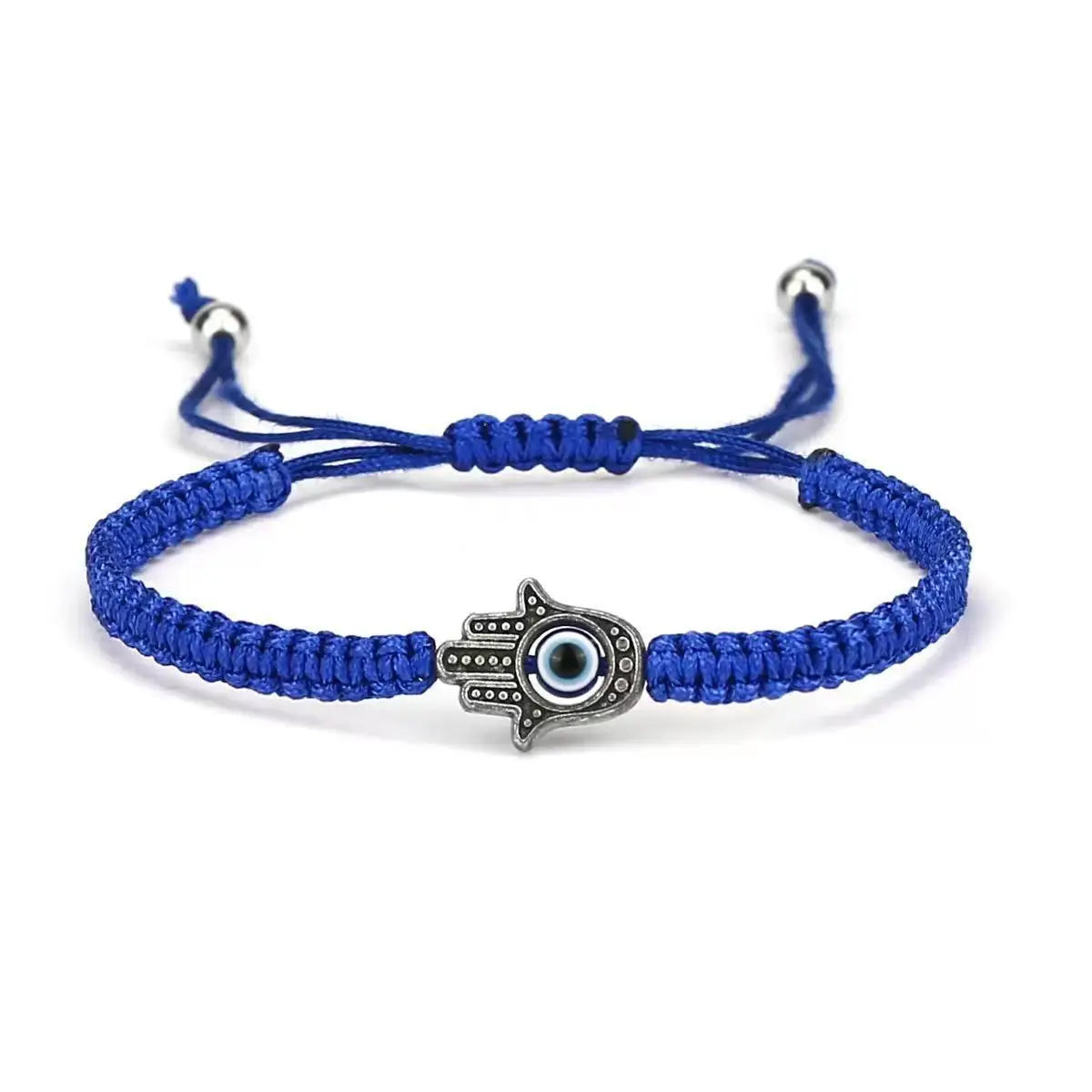 Pulseras Hombre Weaved Men's Fatima Hamsa Hand Bracelet Man Braided Turkish Evil Eye Bracelets For Men Women Spiritual Jewelry