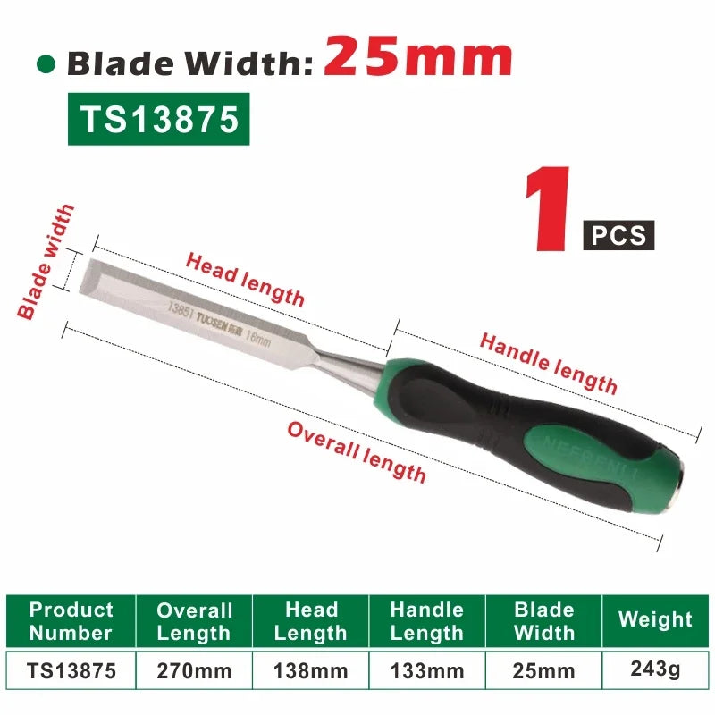 Woodwork Chisel Set DIY Carpenter Tool Flat Woodworking Chisels CR-V Professional Carving Knife Carving Wood Tools