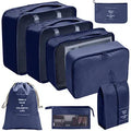 8/9PCS Set Packing Cubes For Travel Waterproof Clothes Underwear Shoes Toiletries Organizer Tidy Pouch Travel Storage Bag