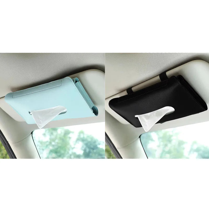 1-4Pcs Car Tissue Box Holder Armrest Paper Towel Storage Bag Organizer For JAC Kia Jeep Lexus Infiniti Isuzu Interior