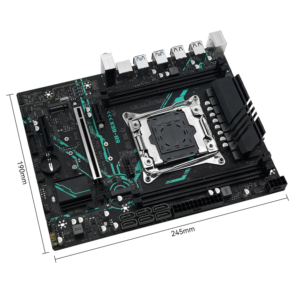 MACHINIST X99 B9 Motherboard Kit Intel Xeon E5 2680 V4 CPU LGA 2011-3 Support DDR4 4-channel RAM C612 Chip NVME/SATA M.2 USB3.0