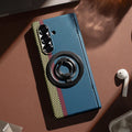 Strong Magnetic Magnet Folding Stand Carbon Fiber Phone Case for Samsung Z Fold 8 Ultra ZFold 7 6 5 4 3 Flip Hinged Back Cover