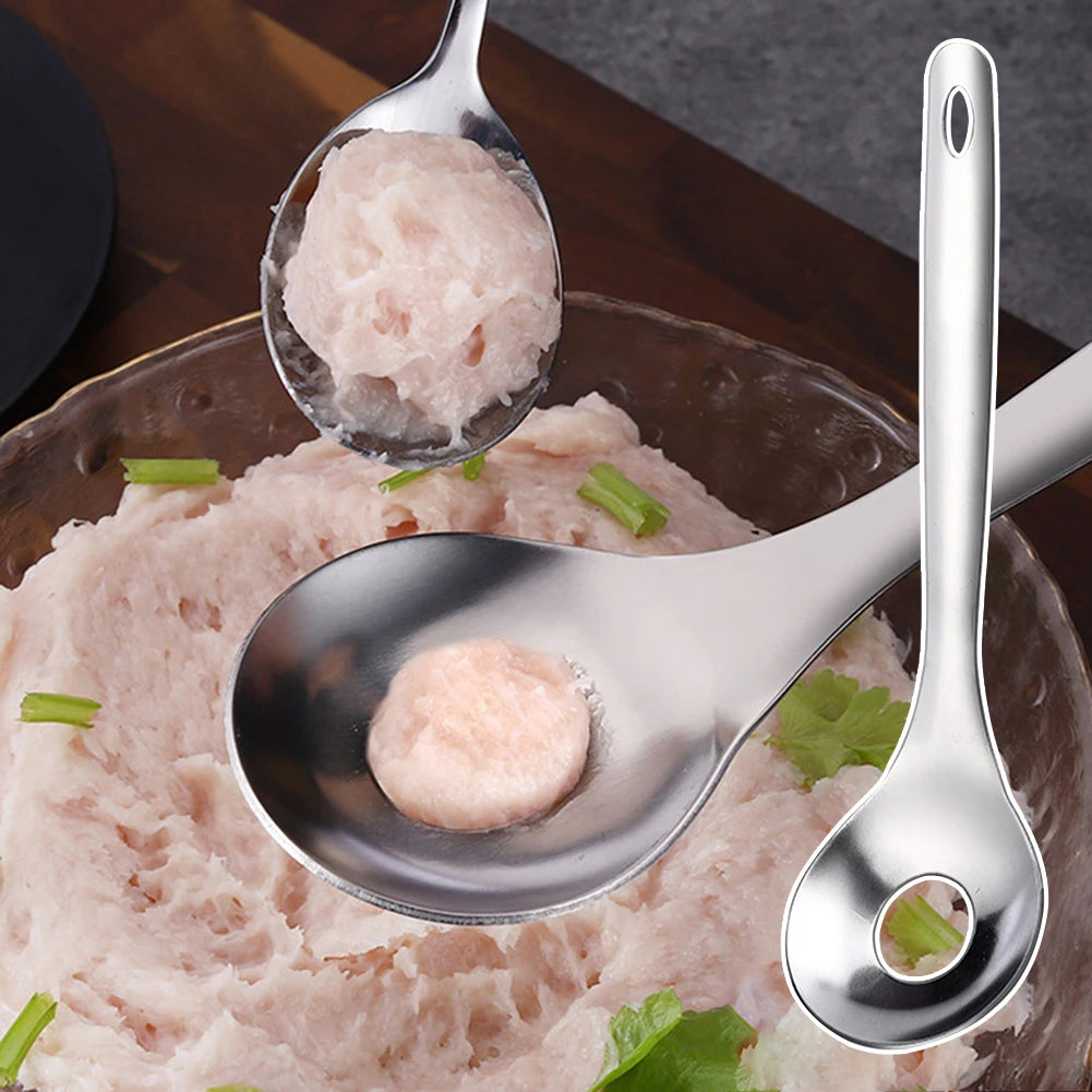 Manual Meat Ball Maker Tool Stainless Steel Round Rice Ball Shaper Spoon Meatball Making Mold Non Stick Stuffed Kitchen Gadget