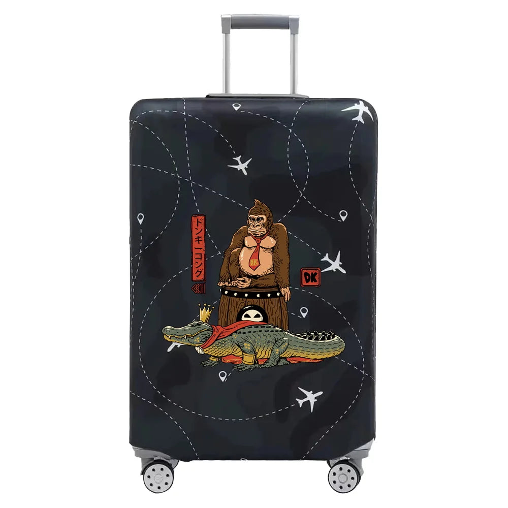 Baggage Covers Travel Luggage Protective Cover Stretch Dust Suitcase Covers Cartoon Print Series for18-32inch Travel Accessories