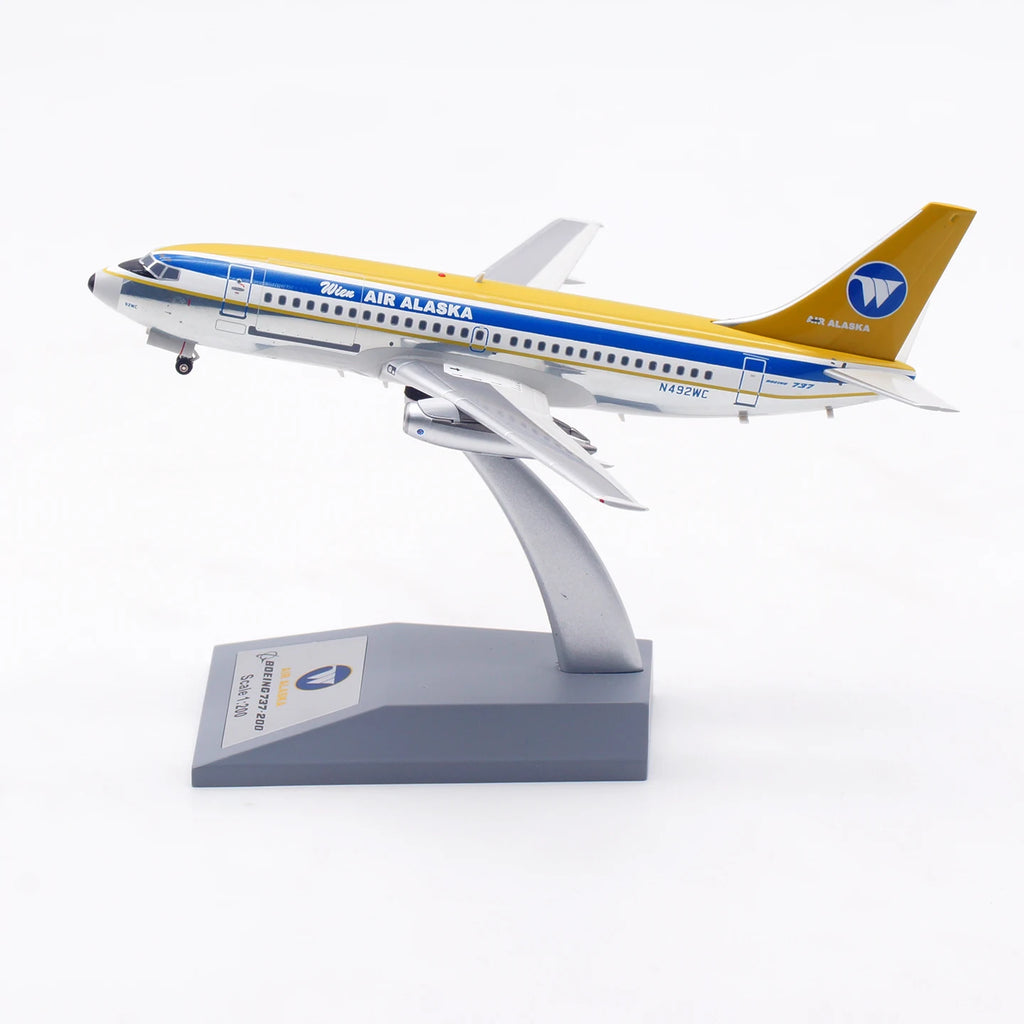 IF732WC1124P Alloy Collectible Plane Gift INFLIGHT 1:200 Wien Air Alaska Boeing B737-200 Diecast Aircraft Jet Model N492WC