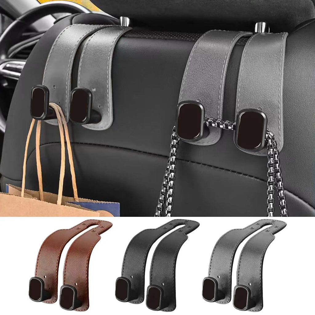 Car Headrest Hooks Hanger for Bags Seat Back Organizer Holder Clips Auto Fastener Hooks Car Storage car accessories