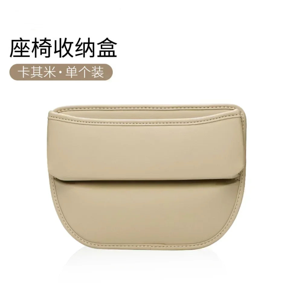 Car Seat Side Gap Filling Storage Box Keys Card Cup Phone Holder USB Cable Hole Sundries Tidy Organizer Bag Interior Accessories