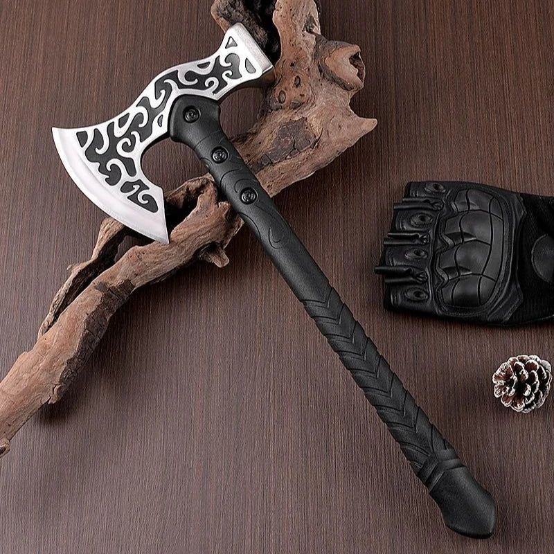 Multi Functional Forged Manganese Steel Tactical Hand Axe Convenient Outdoor Camping Survival Axe Mountain Cutting EDC Tool