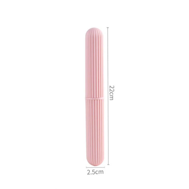 Travel Toothbrush Case Bathroom Supplies Portable Toothbrush Storage Box Outdoor Camping Accessories Dust-Proof Organization