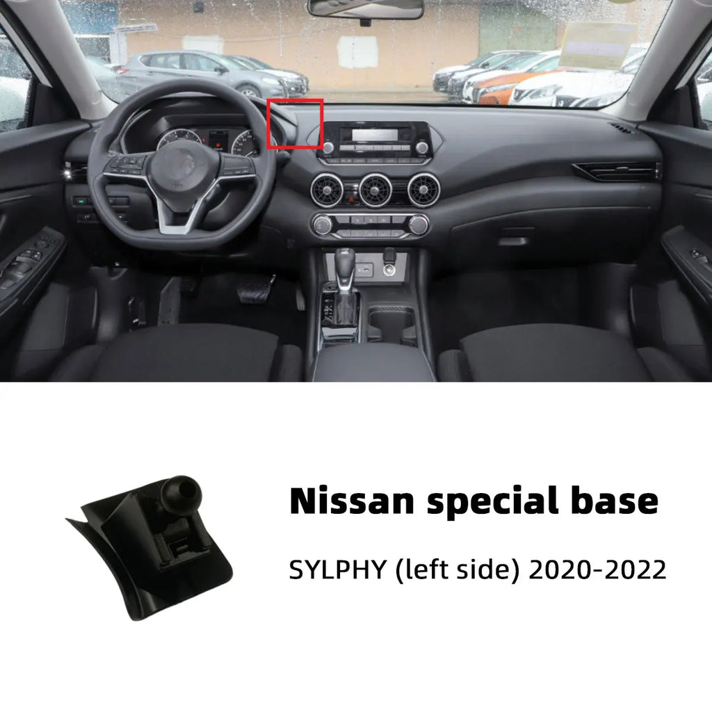 For Nissan X-trail Qashqai Rogue Sport Rogue Altima Versa Car Mobile Phone Holder Base Fixed Air Outlet Bracket Accessory